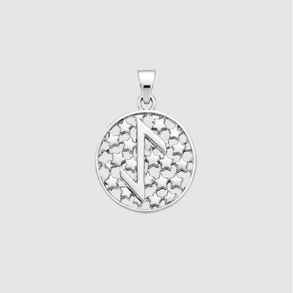 Eihwaz Round Pendant - The 4 Harts