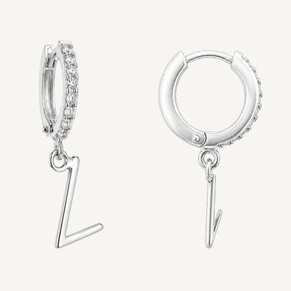 Kennaz Rune Earrings – Sterling Silver Huggie Hoops - The 4 Harts