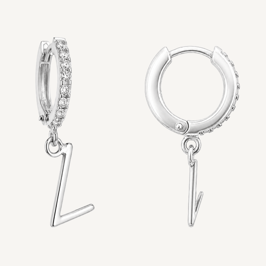Kennaz Rune Earrings – Sterling Silver Huggie Hoops - The 4 Harts