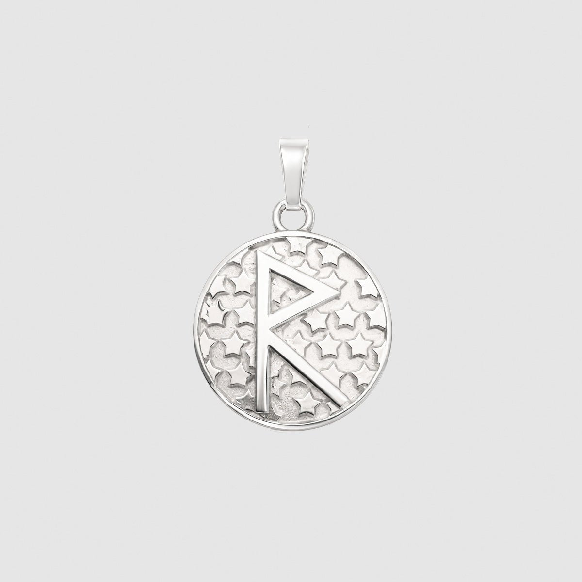 Raidho Round Pendant - The 4 Harts